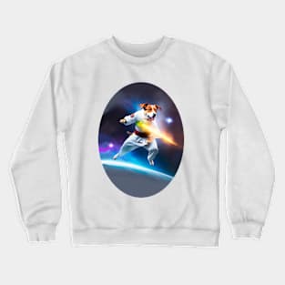 Dog Fighting kung Fu in Space Crewneck Sweatshirt